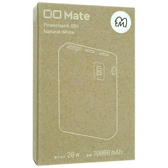 CIO　モバイルバッテリー 10000mAh Mate MATE-PB001-NWH　ナチュラルホワイト