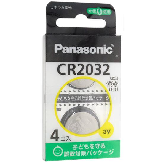 Panasonic　リチウムコイン電池 4個パック CR2032/4H