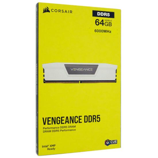 Corsair　CMK64GX5M2B6000C40W　DDR5 PC5-48000 32GB 2枚組