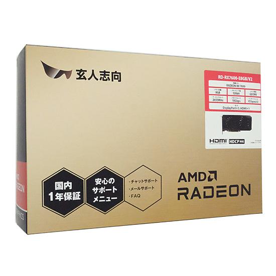 玄人志向グラボ　RD-RX7600-E8GB/V2　PCIExp 8GB