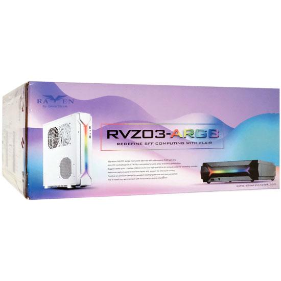 SILVERSTONE製　PCケース SST-RVZ03W-ARGB　ホワイト