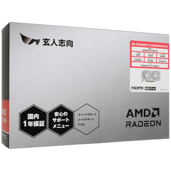 玄人志向グラボ　RD-RX9060XT-E16GB/WHITE/DF　PCIExp 16GB