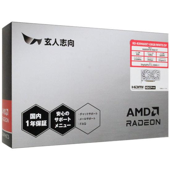 玄人志向グラボ　RD-RX9060XT-E8GB/WHITE/DF　PCIExp 8GB