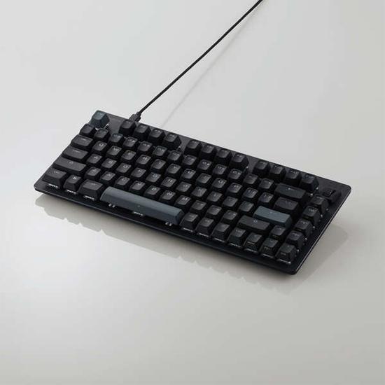 ELECOM　ゲーミングキーボード V custom TK-VK720ABK-EN　ブラック