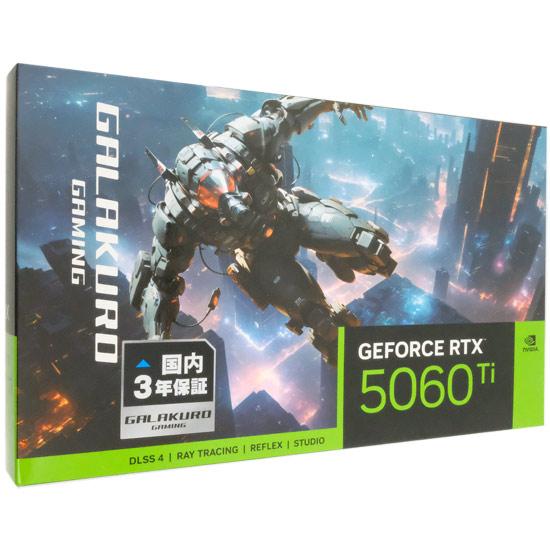 玄人志向グラボ　GALAKURO GAMING GG-RTX5060Ti-E16GB/OC/DF　PCIExp 16GB