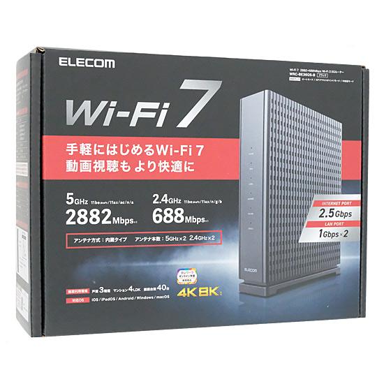 エレコム製　Wi-Fi 7 2882+688Mbps Wi-Fi 2.5Gルーター WRC-BE36QS-B　ブラッ･･･