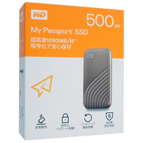 Western Digital製　外付けポータブルSSD My Passport SSD WDBAGF5000AGD-JES･･･