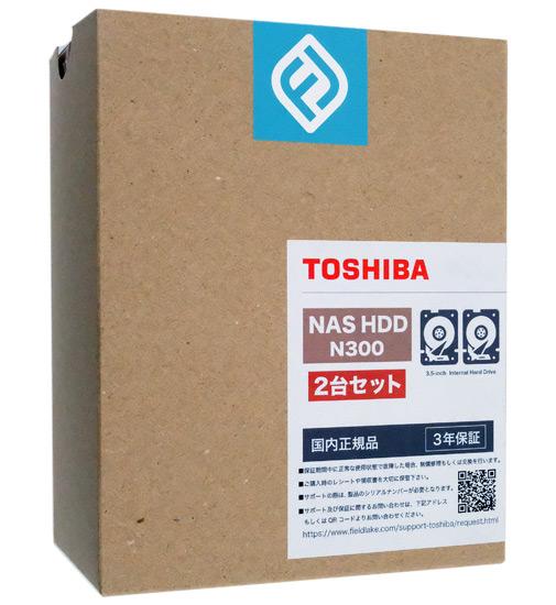 TOSHIBA　NAS向け 内蔵HDD N302A10-HDWG71AUZSVA 2台セット　10TB SATA600 72･･･