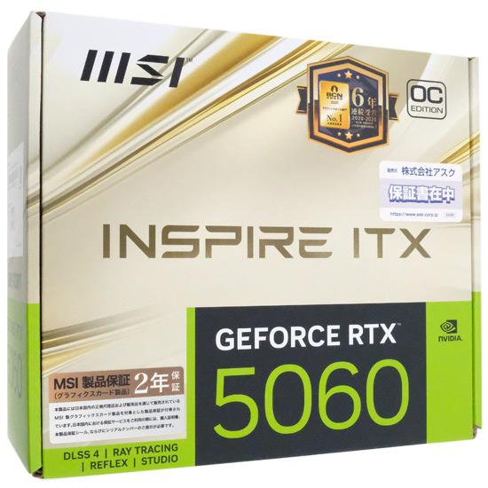 MSI製グラボ　GeForce RTX 5060 8G INSPIRE ITX OC　PCIExp 8GB