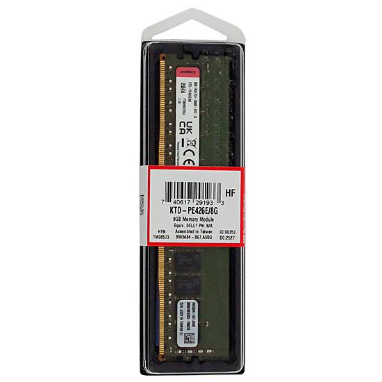 Kingston製　KTD-PE426E/8G　DDR4 PC4-21300 8GB ECC