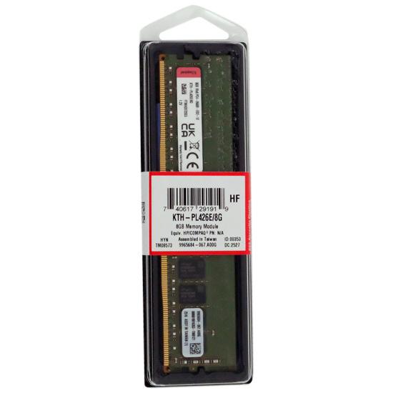 Kingston製　KTH-PL426E/8G　DDR4 PC4-21300 8GB ECC