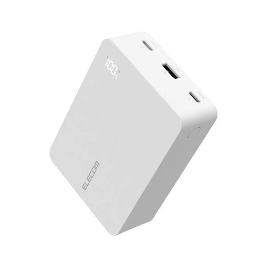 ELECOM　モバイルバッテリー 20400mAh DE-C72L-20000WH　ホワイト