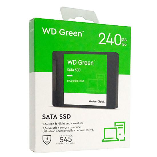 Western Digital製　内蔵SSD 240GB WD Green　WDS240G3G0A
