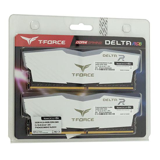 Team　TF4D432G3600HC18JDC01　DDR4 PC4-28800 16GB 2枚組