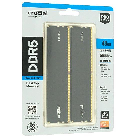 crucial　CP2K24G56C46U5　DDR5 PC5-44800 24GB 2枚組