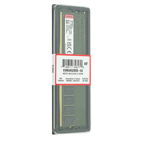 Kingston製　KVR64A52BD8-64　DDR5 PC5-51200 64GB CUDIMM
