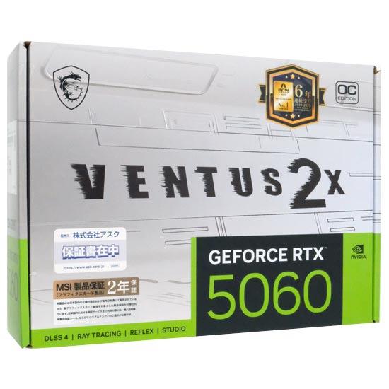 MSI製グラボ　GeForce RTX 5060 8G VENTUS 2X OC WHITE　PCIExp 8GB