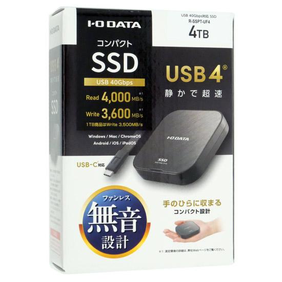 I-O DATA　USB-C ポータブルSSD R-SSPT-UF4　4TB