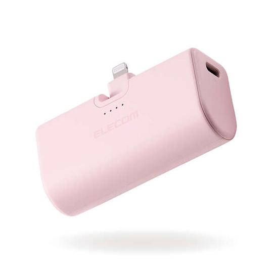 ELECOM　折り畳み式直挿しモバイルバッテリー 5000mAh　DE-C58L-5000PN　ピン･･･