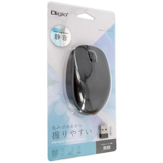 ナカバヤシ　3ボタンBlueLEDマウス Digio2 MUS-RKT247BK　ブラック
