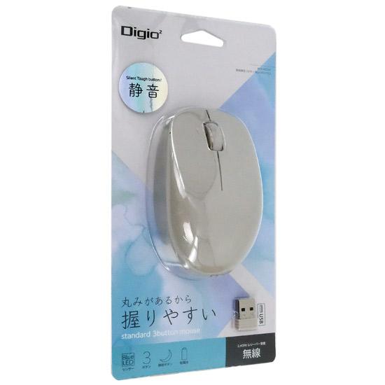 ナカバヤシ　3ボタンBlueLEDマウス Digio2 MUS-RKT247GY　グレージュ