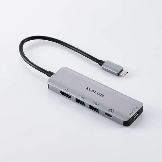 ELECOM　ドッキングステーション5in1 DST-051BPSV　シルバー