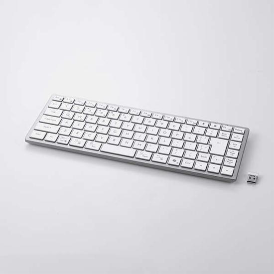 ELECOM　Precisionist mini USB無線/Bluetooth薄型ミニキーボード TK-PN1075M･･･