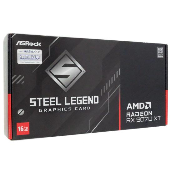ASRock製グラボ　Radeon RX 9070 XT Steel Legend Dark 16GB　PCIExp 16GB