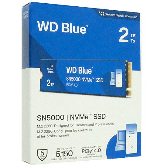 SANDISK　WD Blue SN5000 NVMe　WDS200T4B0E　2TB