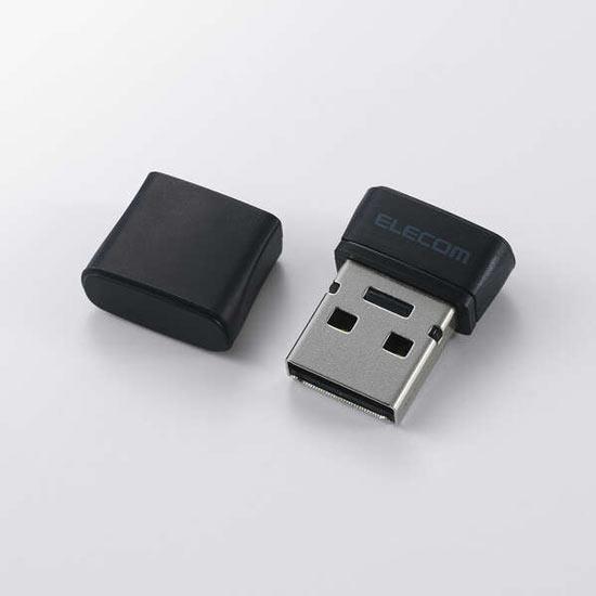 ELECOM　小型 USB2.0 USB-A メモリ MF-SU2C64GBK　64GB ブラック