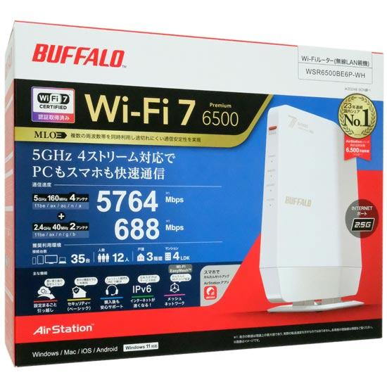 BUFFALO　無線LANルータ　AirStation WSR6500BE6P-WH　ホワイト