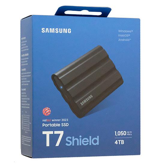 SAMSUNG　ポータブルSSD　T7 Shield MU-PE4T0S-IT　ブラック　4TB
