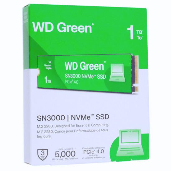 Western Digital製 SSD　WD Green SN3000 NVMe SSD　WDS100T4G0E　1TB