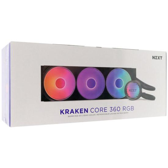 NZXT　簡易水冷CPUクーラー Kraken Core 360 RGB　RL-KR36C-B1　ブラック