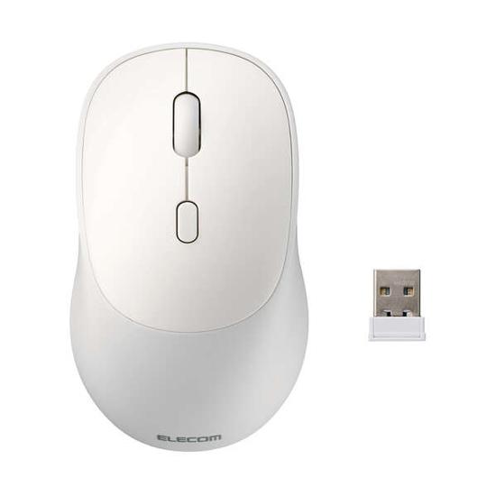 ELECOM製　OSMOD USB無線/Bluetoothマウス 4ボタン Mサイズ　M-MY20MBSXWH　･･･