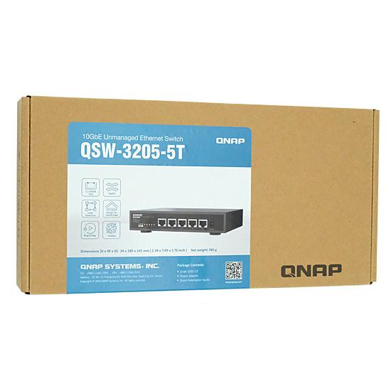 QNAP　5ポート 10GBASE-T アンマネージドスイッチ　QSW-3205-5T