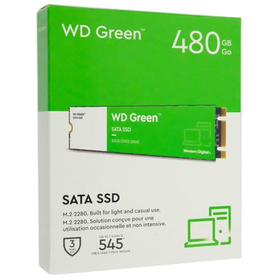 Western Digital製　内蔵SSD 480GB WD Green　WDS480G3G0B