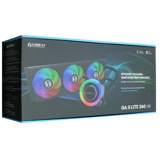 LIAN LI　水冷CPUクーラー Galahad II LITE LL-GA2L-360R-BK　ブラック