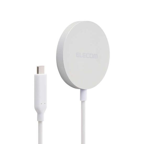 ELECOM　マグネットQi2 25W規格対応ワイヤレス充電器 W-MA12SV　シルバー