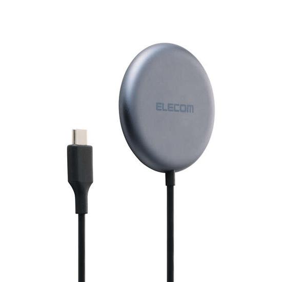 ELECOM　マグネット式 ワイヤレス充電器 Qi2.2 25W出力 1.5m W-MA11BK　ブラ･･･