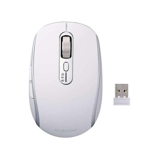 ELECOM　Precisionist USB無線/Bluetoothマウスチルト付8ボタンMサイズ M-PN1･･･