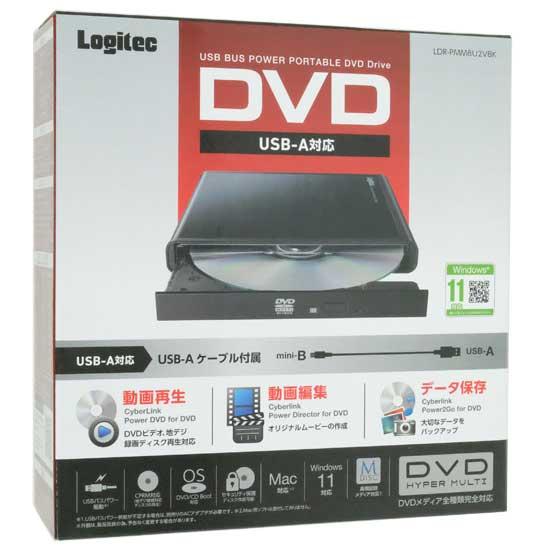 Logitec　ポータブルDVDドライブ　LDR-PMM8U2VBK　ブラック
