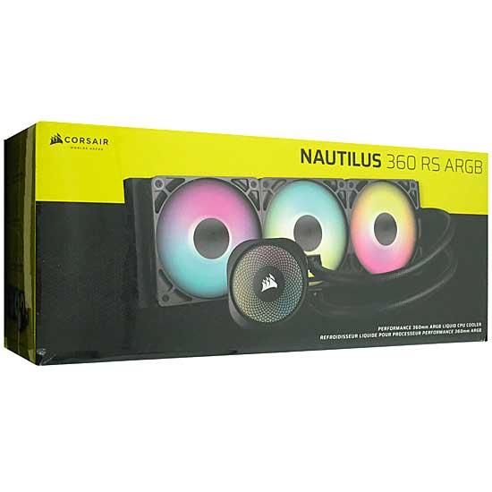 CORSAIR製　水冷CPUクーラー NAUTILUS 360 RS ARGB CW-9060093-WW　ブラック