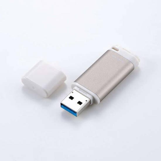 ELECOM　キャップ式 USB 5Gbps USBメモリ MF-RCU3032GGD　32GB ゴールド