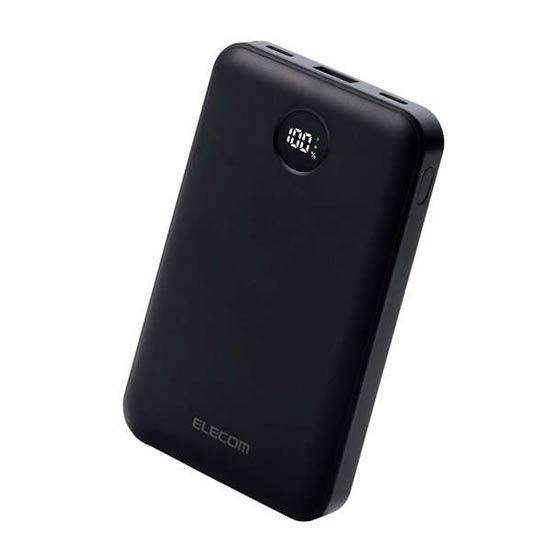 ELECOM　残量表示機能付きモバイルバッテリー 10000mAh/22.5W　DE-C76-10000B･･･