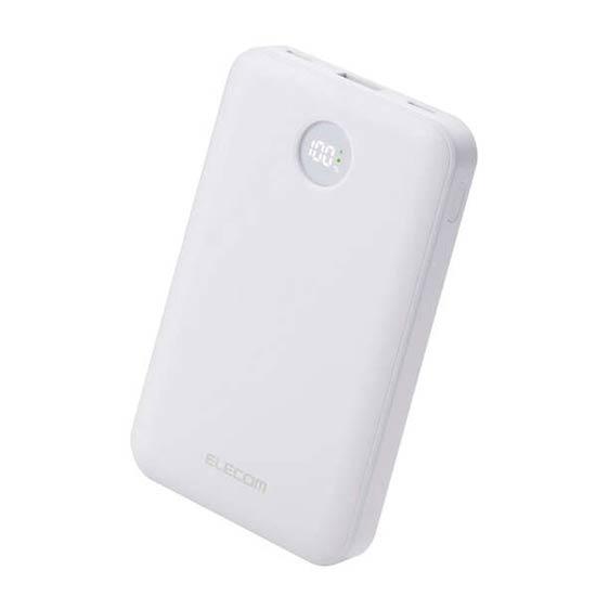 ELECOM　残量表示機能付きモバイルバッテリー 10000mAh/22.5W　DE-C76-10000W･･･