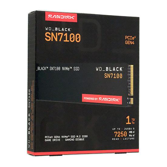 Western Digital製 SSD　WD_Black SN7100 NVMe SSD WDS100T4X0E　1TB