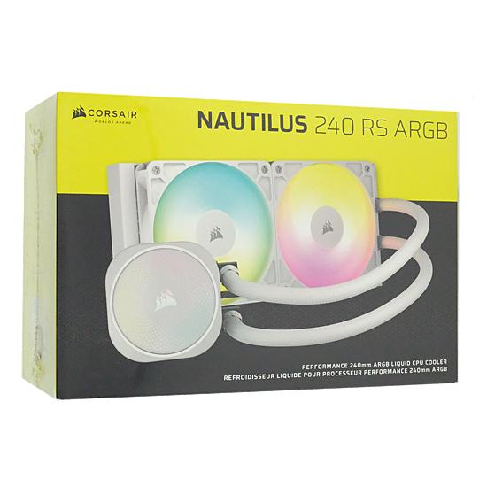 CORSAIR製　簡易水冷CPUクーラー NAUTILUS 240 RS ARGB White　CW-9060094-WW･･･