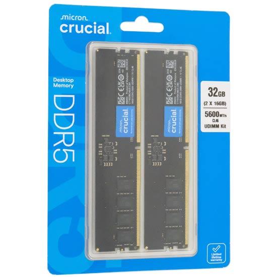 crucial　CT2K16G56C46U5　DDR5 PC5-44800 16GB 2枚組