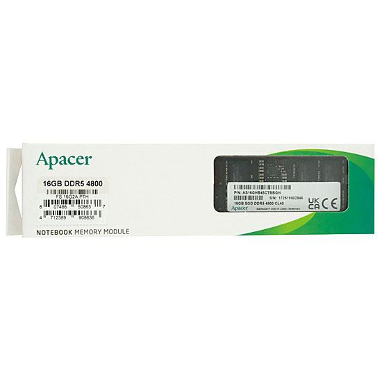 Apacer　FS.16G2A.PTH　SODIMM DDR5 PC5-38400 16GB